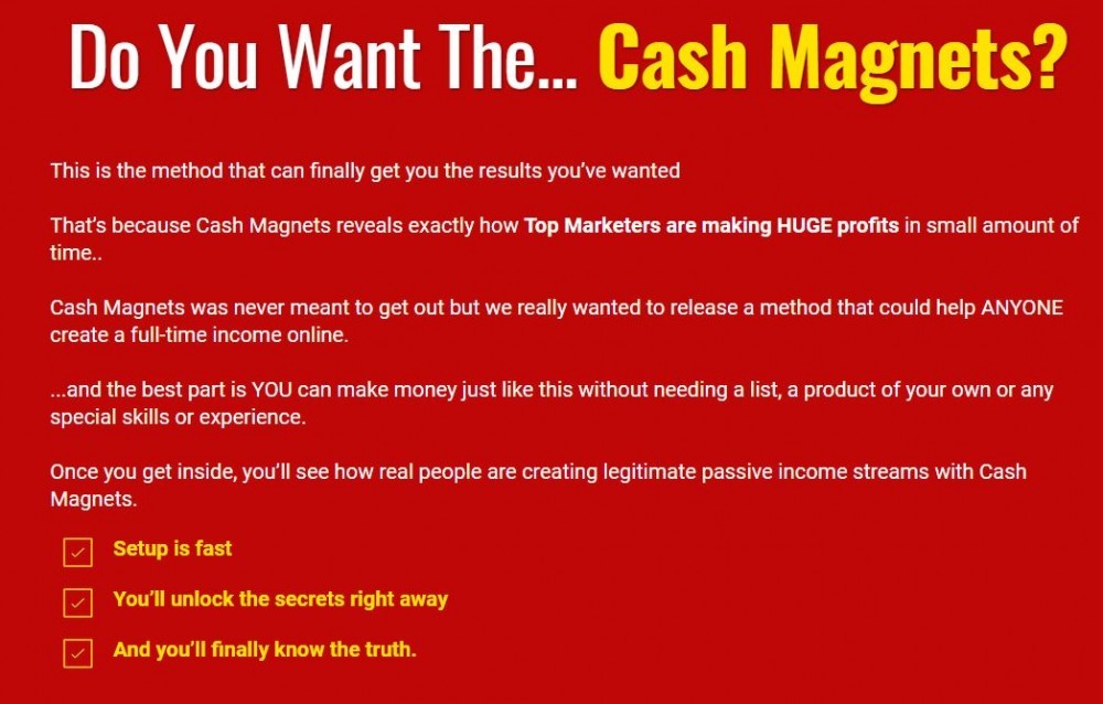 Cash Magnets Review