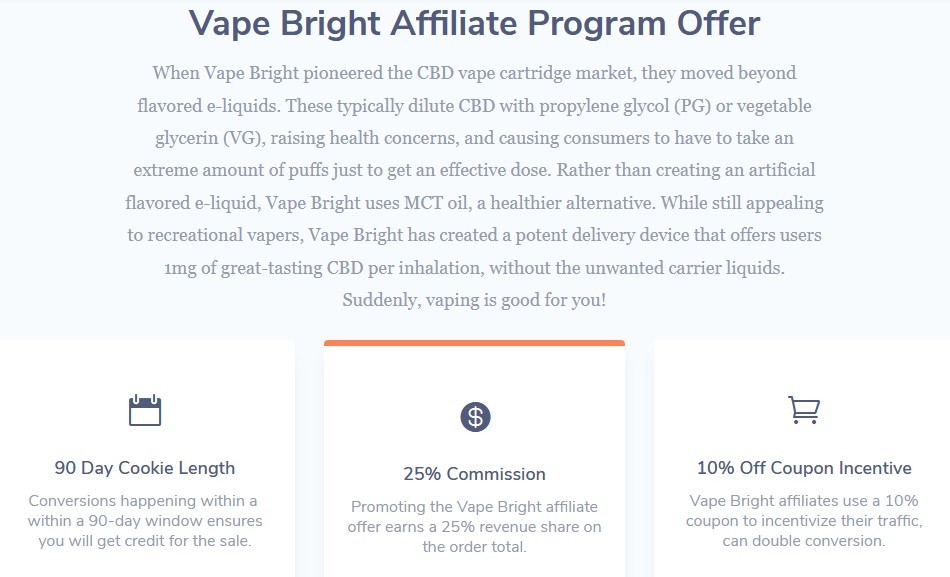 Vape Bright Affiliate Program