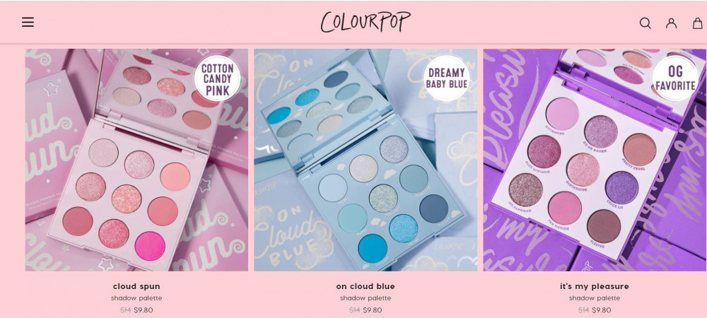 Colourpop Affiliate Program - Products